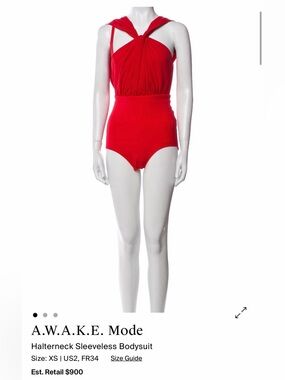A.W.A.K.E. MODE Red Romper